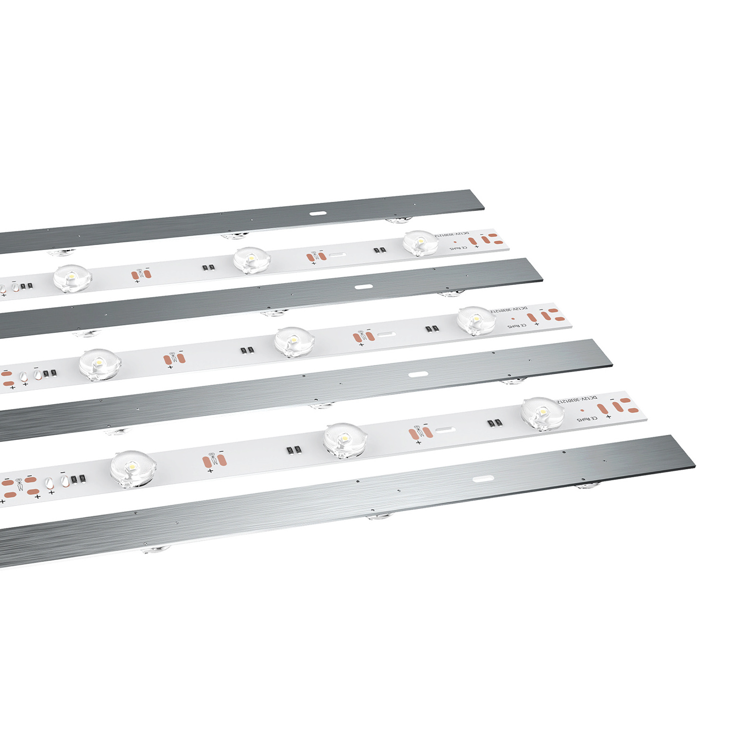 Aluminum lamp body material high bright led strip 24v 12v edge light led bar for double lightbox