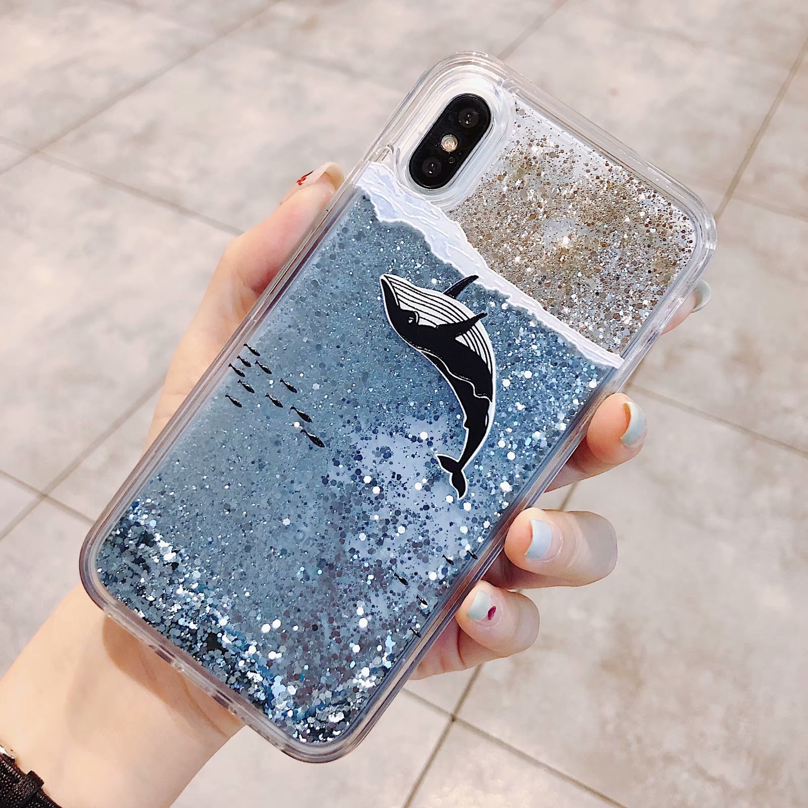 Cartoon Free Steel film Glitter Dynamic Liquid Sand transparent Tpu Back Cover Mobile Phone Case For Iphone 13 12 11 14 Pro Max