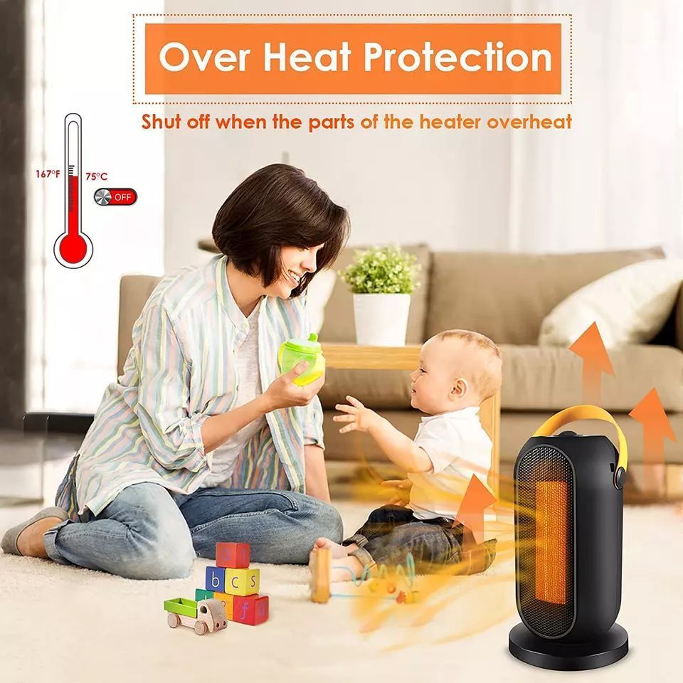 Winter Indoor Instant heating Head Shaking Saving Heat Portable Ptc Power Energy Portable Household Space Electric Fan Heaters