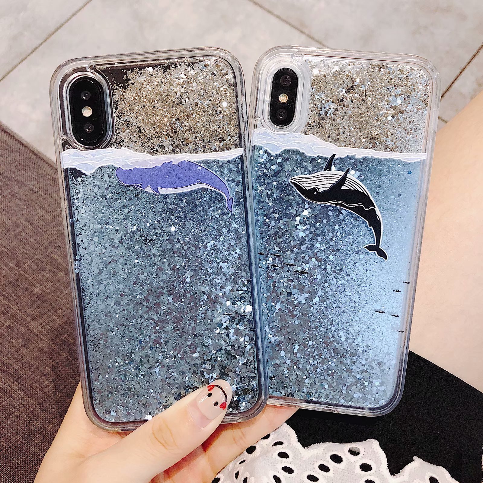 Cartoon Free Steel film Glitter Dynamic Liquid Sand transparent Tpu Back Cover Mobile Phone Case For Iphone 13 12 11 14 Pro Max