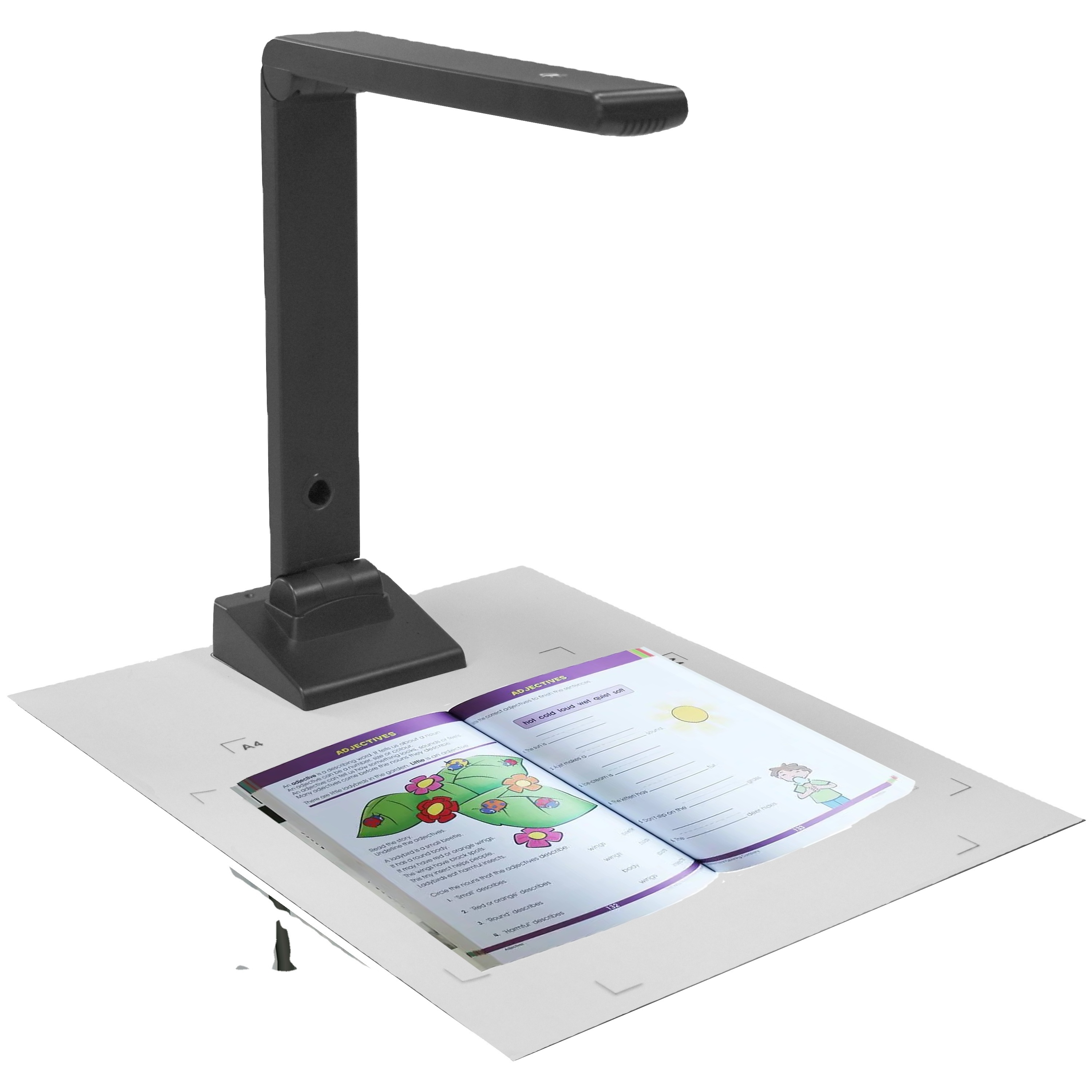 5 Megapixel School Teaching Office Visual Demonstrator A4 Automatic Scanner Document Camera For Education School Work Office