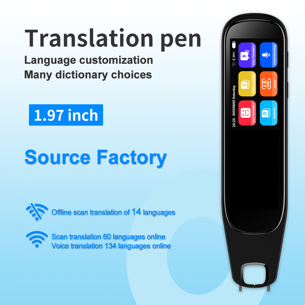 2023 Learning Machine Arabic Language Translator Pen Scanner Reader Translation Pen voice translator pen