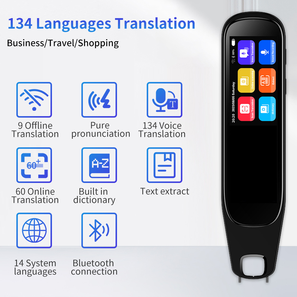 2023 Learning Machine Arabic Language Translator Pen Scanner Reader Translation Pen voice translator pen