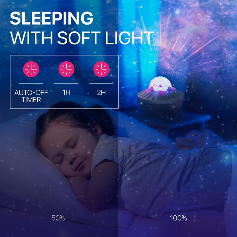 Sky Projector Night Light With Starry Star Water Wave Effect Led Projector Starry Sky Lamp Starry