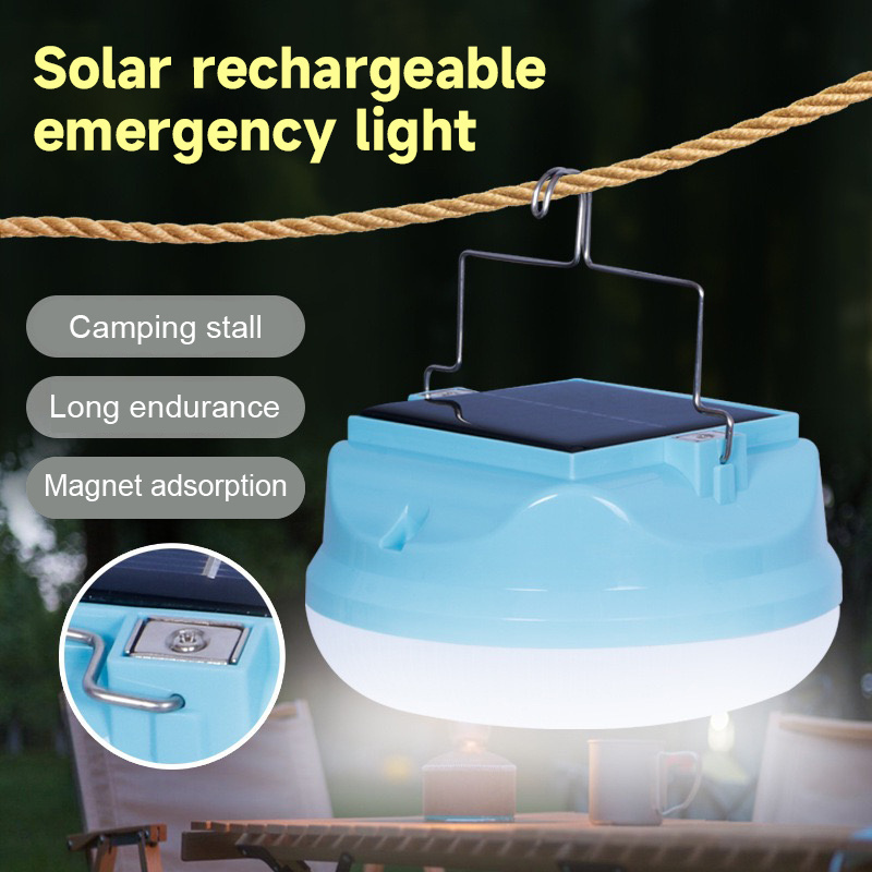 Rechargeable Waterproof Emergency LED Camping Lamp Solar Powered Solar Lantern for Outdoor Adventures