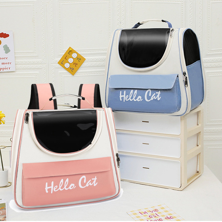 2023 New Cat Small Dog Carrier Backpack Bag Pet Carrier Hiking Outdoor Backpack Airline Approved Pet Travel Carrier Supplies