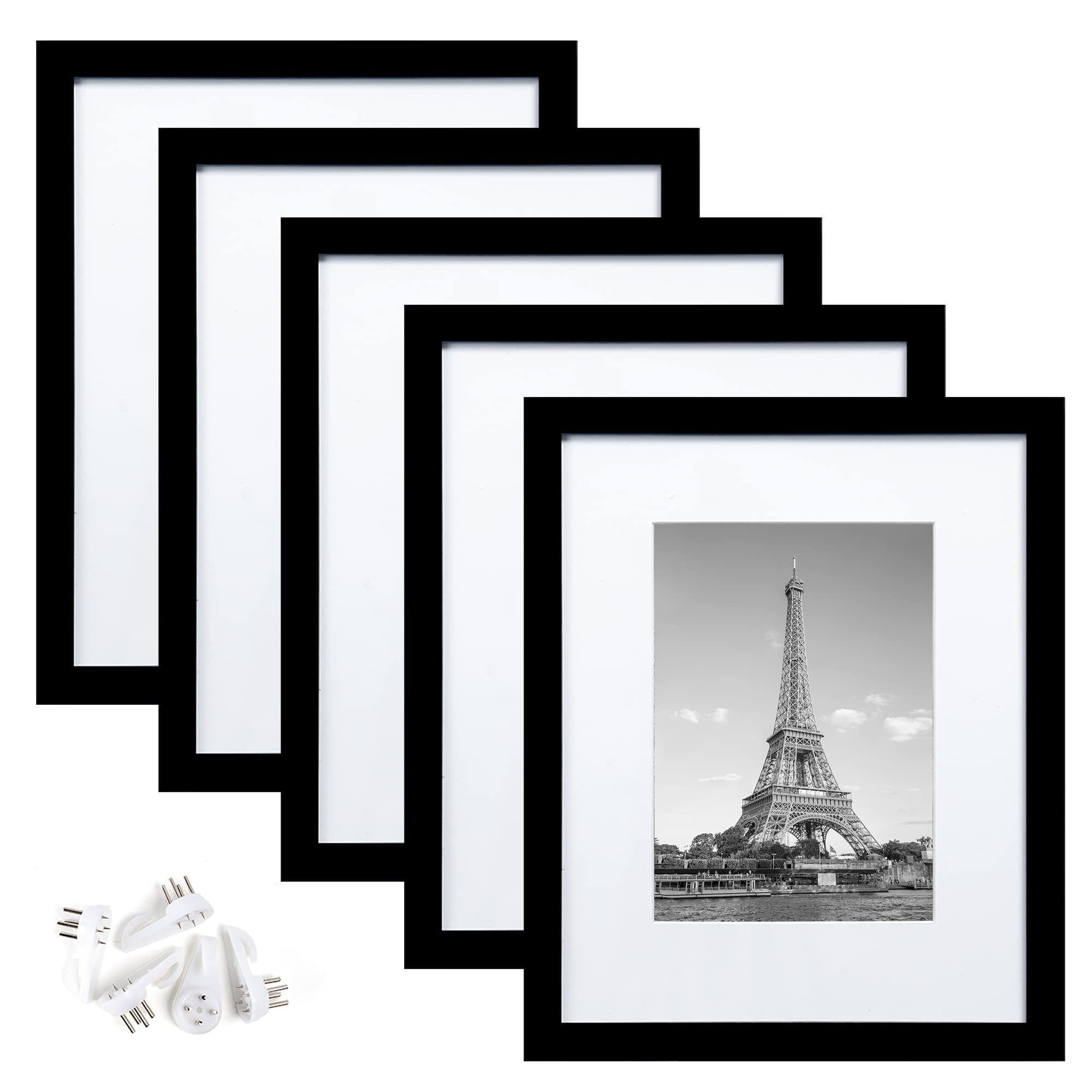 Customizable Size 8x10 Picture Frame Set of 5 Display Pictures Aluminum Alloy Photo Frames