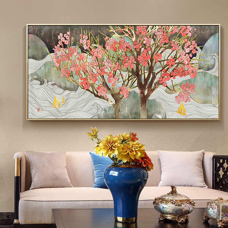 Canvas Printing Custom Flower Pop Print Oil Pictures Abstract Living Room 3 Piece Paintings Decorative Picture Painting Wall Art