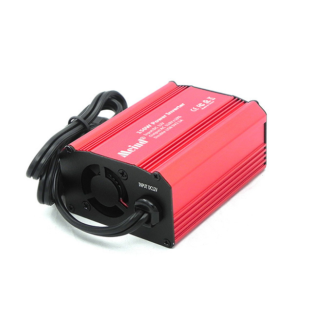 150w dc12v ac110v  us socket with dual usb 3.1a electric car inverter