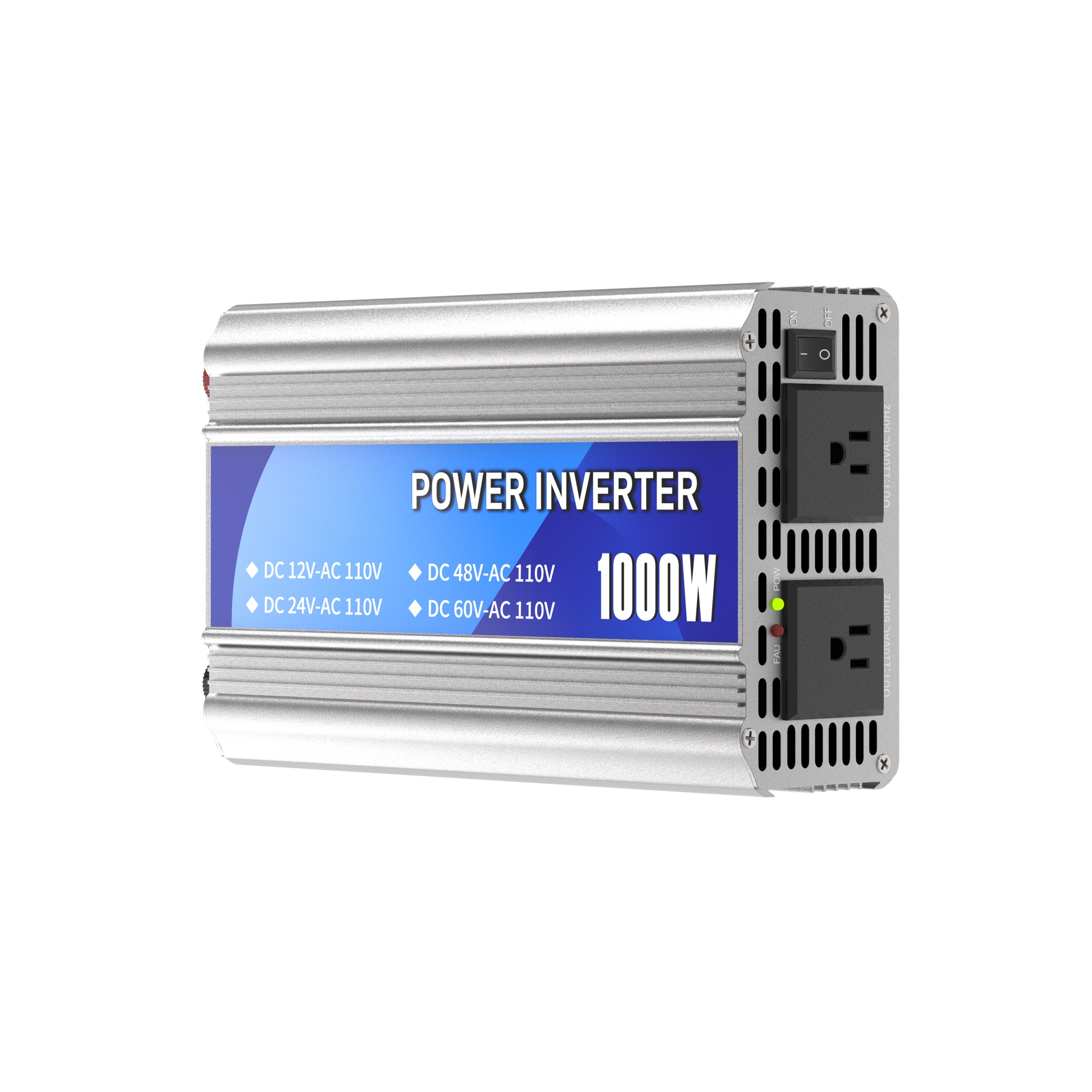 1000W Car Power Inverters 12v DC 110v AC Converter with dual AC outlet