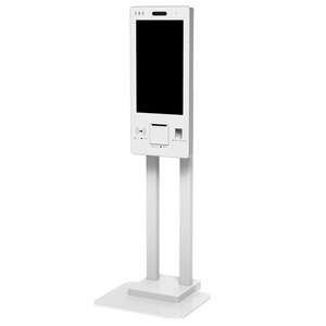 21.5'' Restaurant Automatic Touch Screen POS Unattended Payment Kiosk for Shopping Mall Cash Register with Barcode Scanner