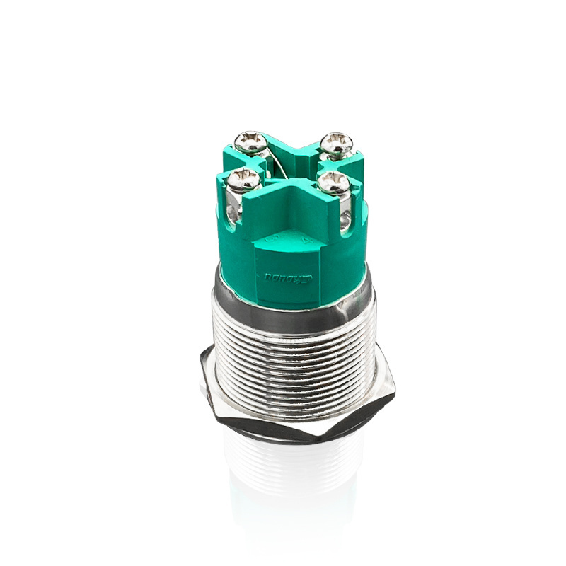 15A high current 22mm self-locking and self-resetting metal push button switch with light