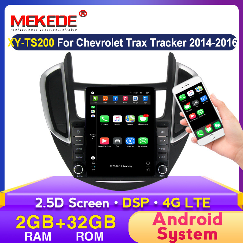 2G+32G Android 4G LTE DSP For Chevrolet Trax Tracker 2014 2015 2016 WIFI Car Multimedia RDS AM FM Radio video player NO 2DIN DVD