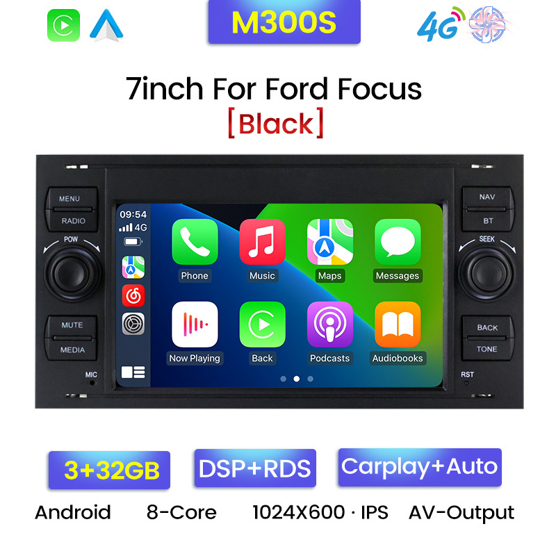 MEKEDE 8core Car dvd player Radio Stereo GPS WIFI Small screen no control machine For ford focus