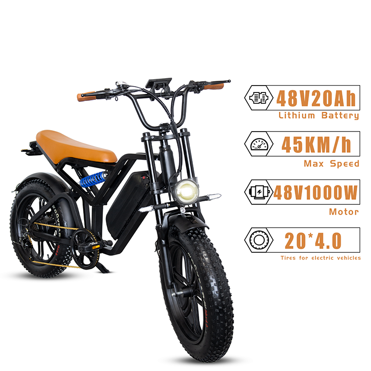 48V 500w 2023 retro mtb 1000w fat tire ebike bikes electric bicycle city bike