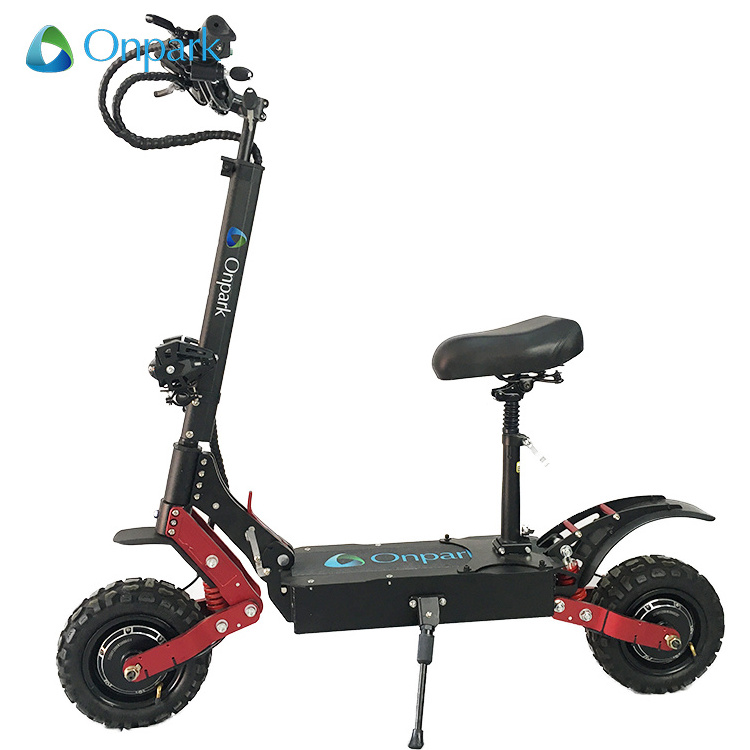 5600w 60v commercial adult cross country 11inch electric scooter with seat