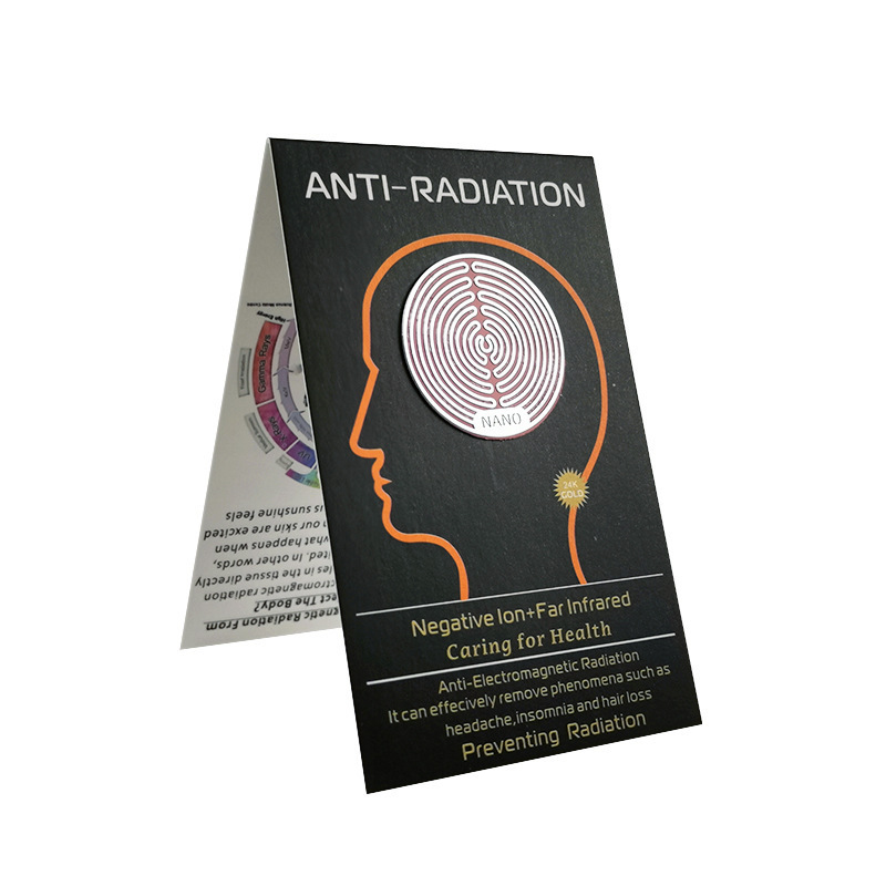 24K anti-radiation energy mobile phone stick negative ion energy anti-radiation stick mobile phone anti-radiation sticker