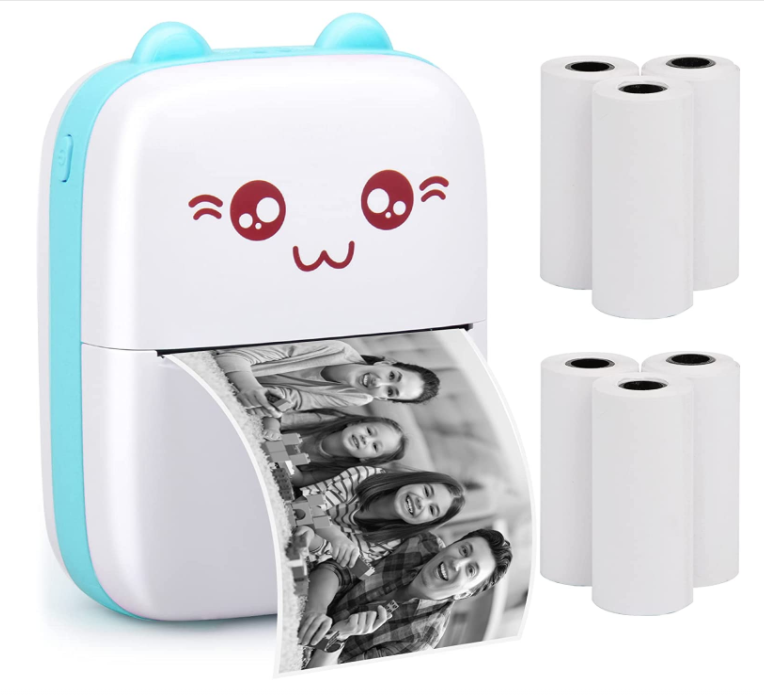 58mm Photo Mobile Thermal Receipt mini Portable Label Printer Kids Gift mini Color Sticker Small Pocket Printer