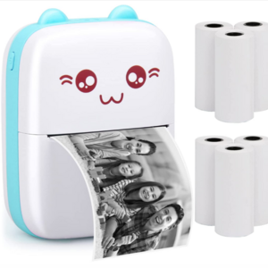 58mm Photo Mobile Thermal Receipt mini Portable Label Printer Kids Gift mini Color Sticker Small Pocket Printer