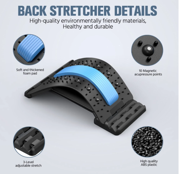 Pain Relief Sports Fitness Back Cracker Stretcher Home Using Lumbar Magic Back Massage Stretcher Backcracker