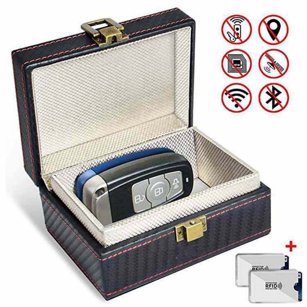 Hot Selling Car Key Antimagnetic Box Customized Mobile Phone Faraday Shielding Large Storage Box with RFID Signal Block Box