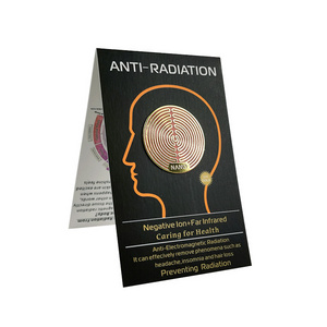 24K anti-radiation energy mobile phone stick negative ion energy anti-radiation stick mobile phone anti-radiation sticker