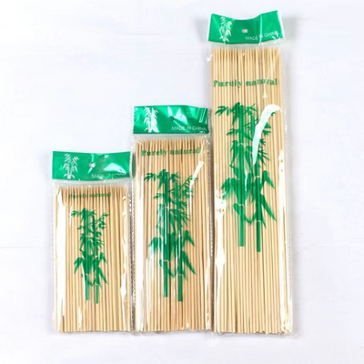 Camping Biodegradable Bamboo Sticks bbq flat stick