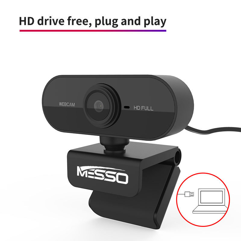 Usb Cable Hd with Dual Microphones 1080P Webcam Camera MP01B Full Video Conference Call 1.6m AFC CC Stock AE Microfono Para Pc