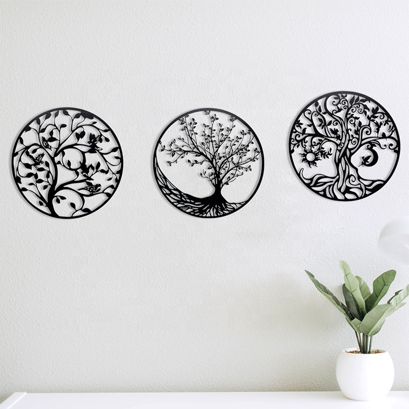 Manufacturer Wall Decor Art-Tree of Life Wall Decor Family Tree Metal Wall Hanging Bedroom Living Room Home Decor