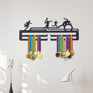 Good Price Wholesale Custom Metal Sports Running Gymnastics Swimming Medal Holder Display Hanger