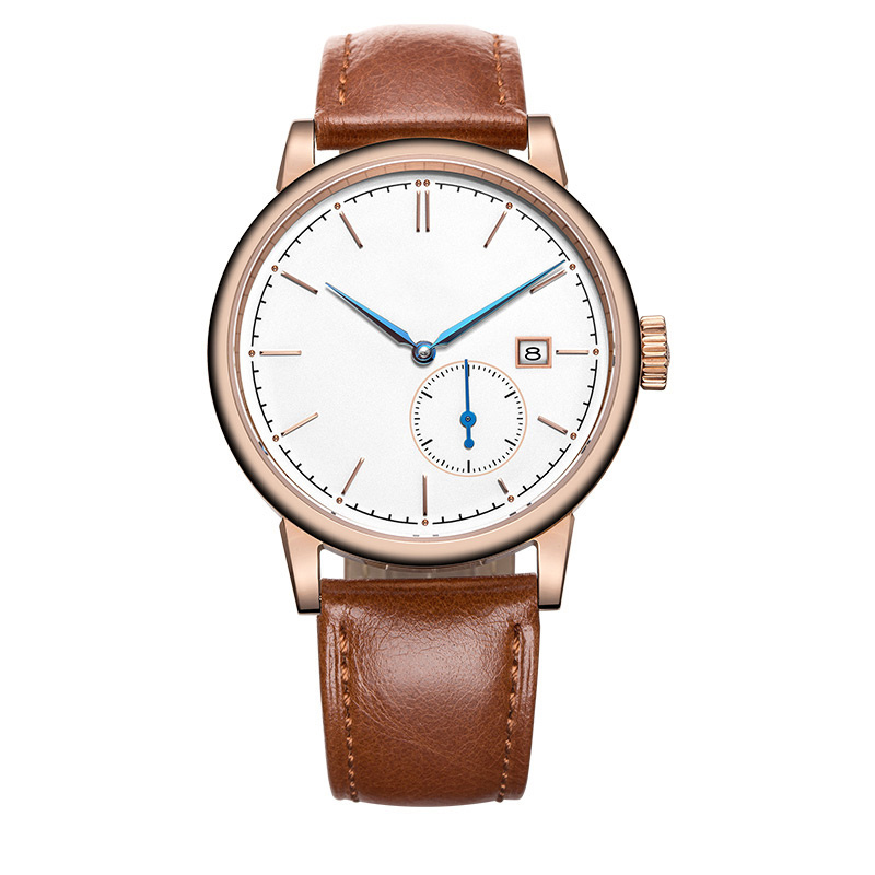 Hot Product 5atm Water Resistant men leather watch with Date Minimalist ultrathin slim Watch orologio