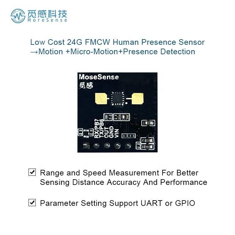 Low Cost 24GHZ FMCW Millimeter Wave Radar Module Human Presence Sensor Occupancy Detector IOT Smart Sensor