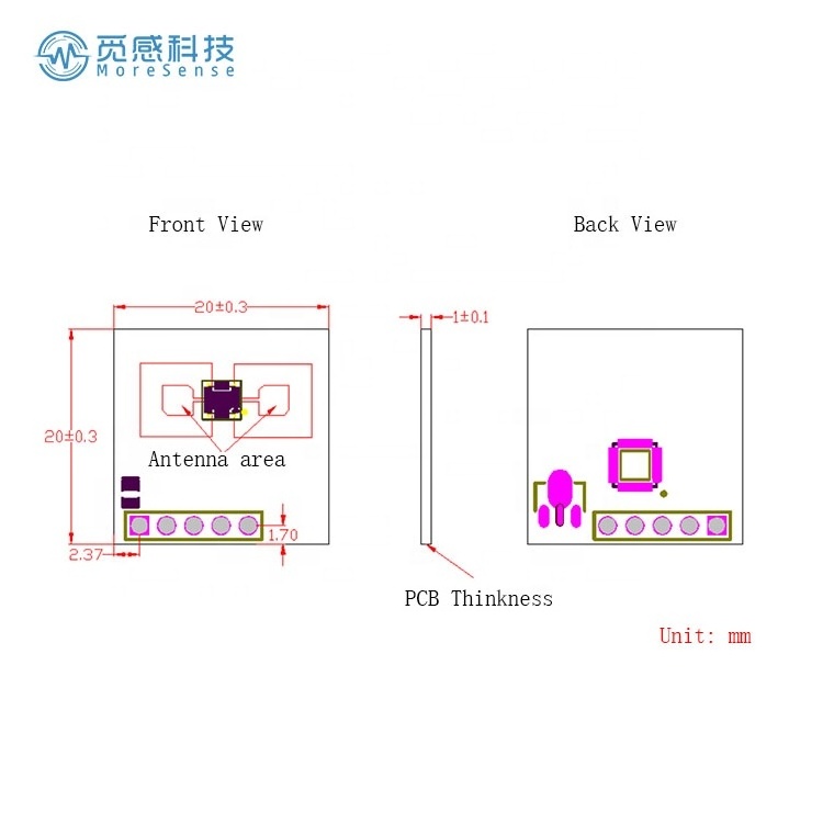 Low Cost 24GHZ FMCW Millimeter Wave Radar Module Human Presence Sensor Occupancy Detector IOT Smart Sensor