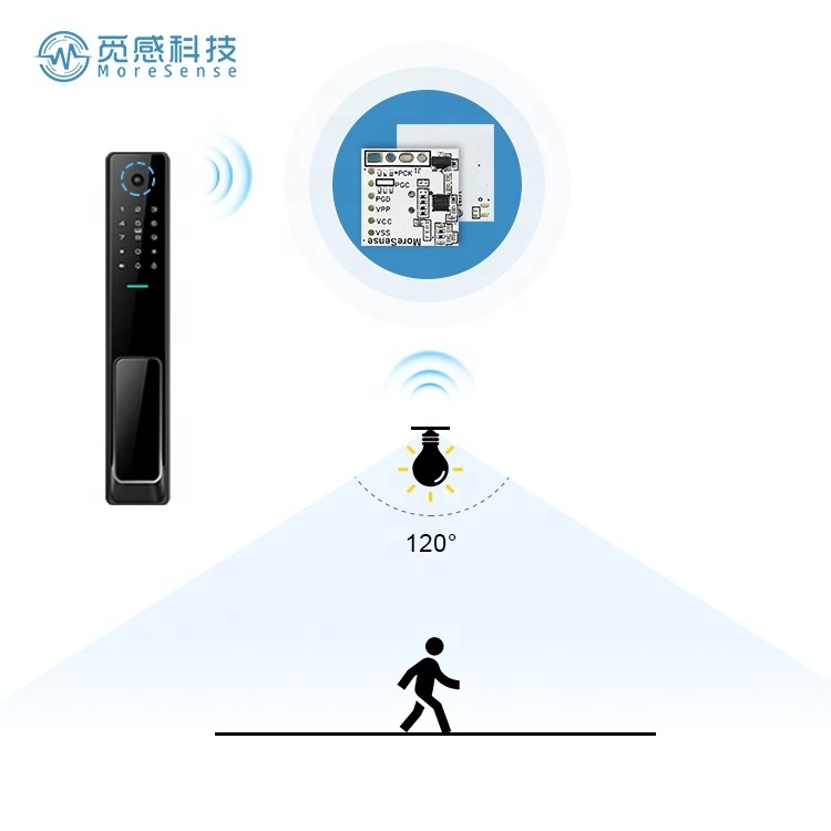 MS58-1616D13M4 Movement Detector 13mA 85uA 29uA 5.8GHZ Radar Module Battery Application Smart Lock Used Microwave Motion Sensor