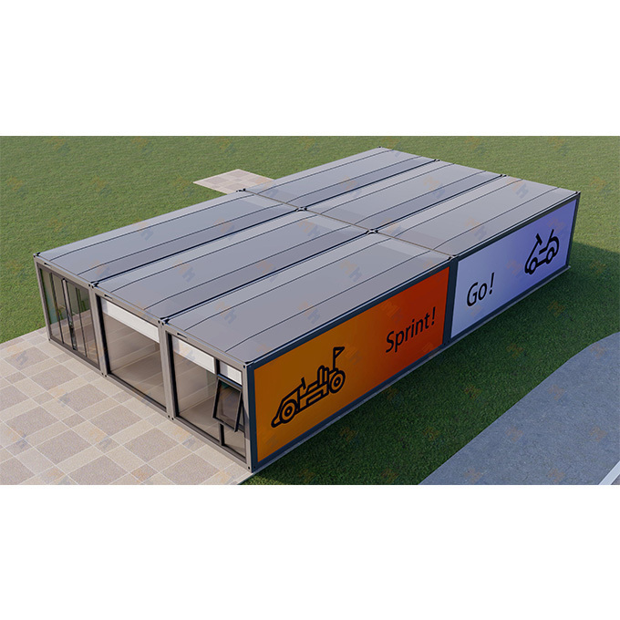 MH Customized Hot Sale 20 Feet Portable Modular Container Coffee Shop Luxury Container Folded House For Coffee Shop