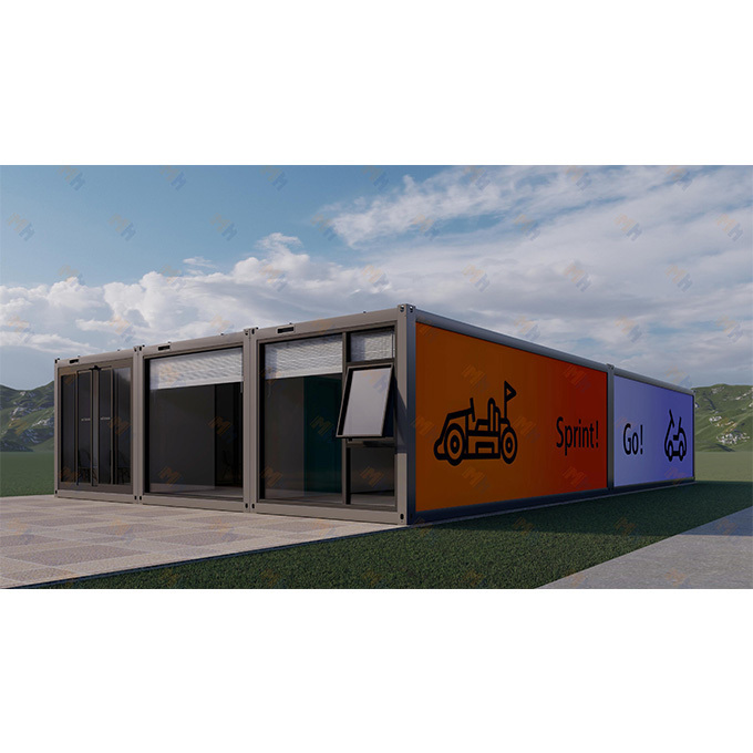 MH Customized Hot Sale 20 Feet Portable Modular Container Coffee Shop Luxury Container Folded House For Coffee Shop