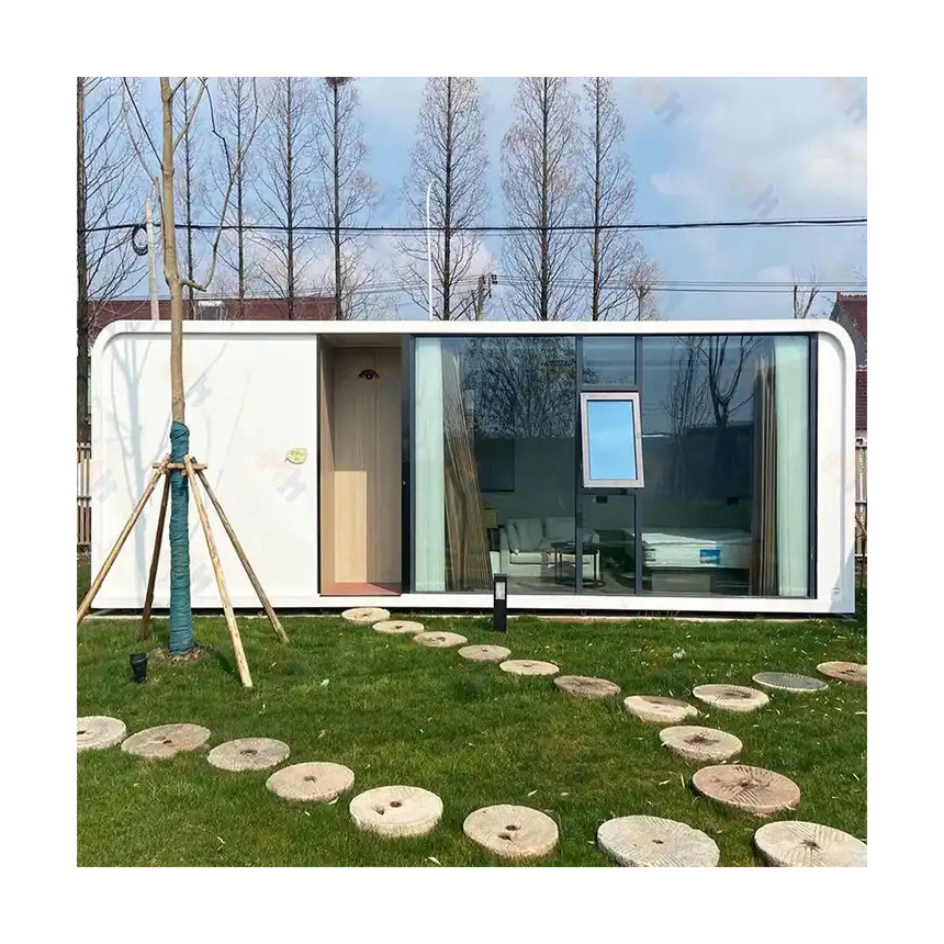 MH Outdoor Customized house 2 bedroom Private Houses Prefabricated Apple pod home Capsule Cabin house