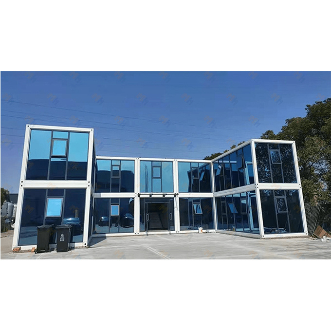 MH glass curtain wall prefab folding container home Small Used Office Feet Restaurant Containers For Sale