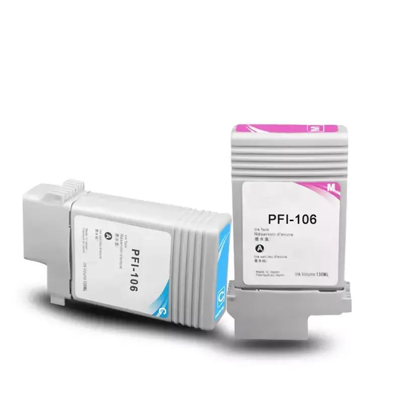 Compatible for IPF6400 iPF6450 iPF6400S iPF6410SE Printers 12 Color 130ml PFI 106 PFI-106 Empty Refill Generic Ink Cartridge