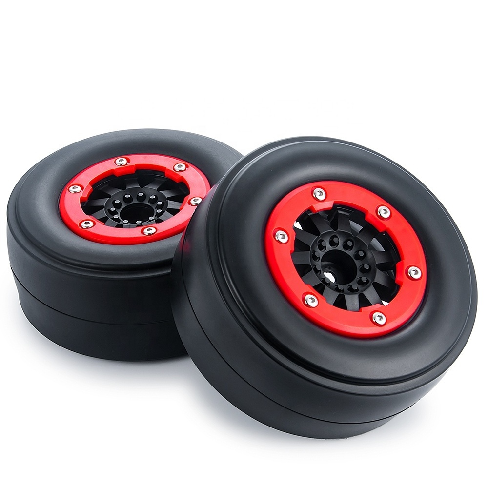 Rubber tire with plastic wheel hub remote control tire wheel 1/10 remote control wheel for 1/10 No-prep Drag Racing RC Car parts