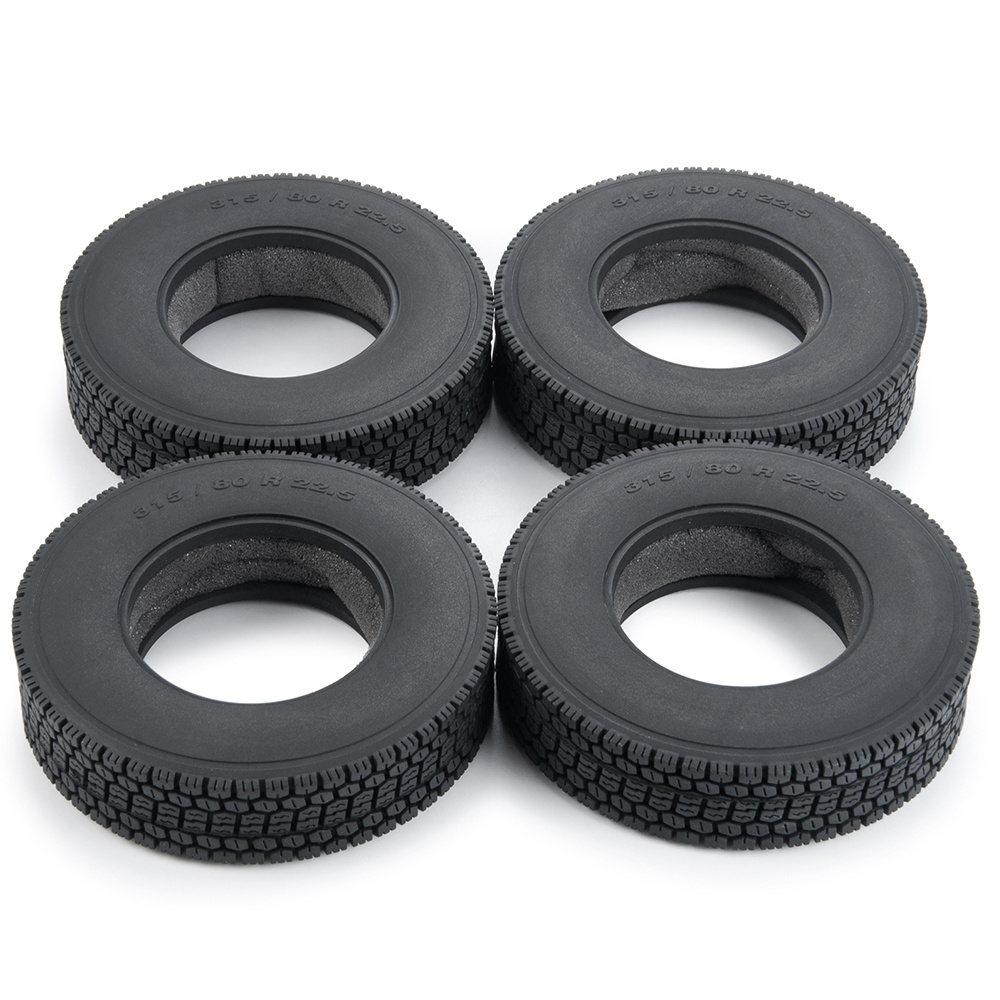 1/14 truck  Wheel Tires for Tamiya 1:14 RC car parts 22mm Width Black Front & Rear Rubber Tires  RC car accessories