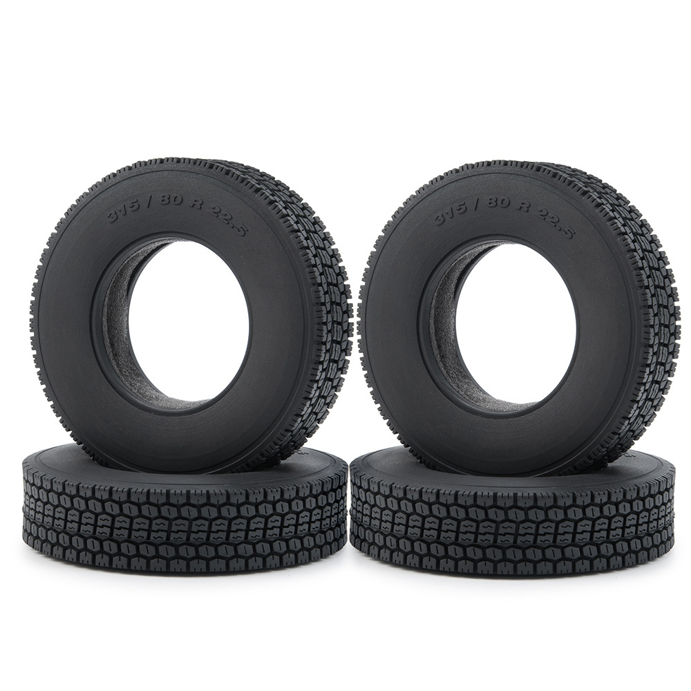 1/14 truck  Wheel Tires for Tamiya 1:14 RC car parts 22mm Width Black Front & Rear Rubber Tires  RC car accessories