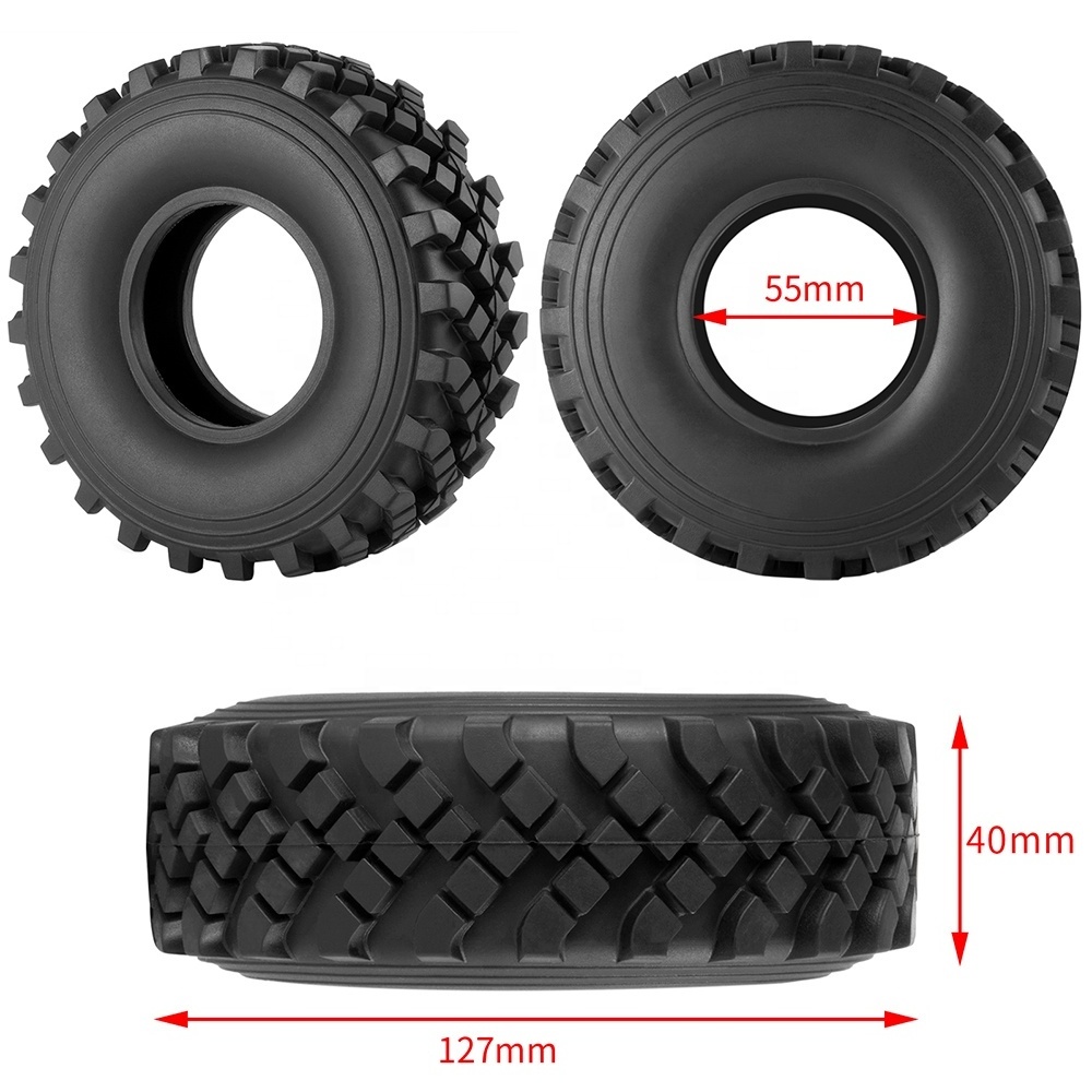 New 1/10 Axial Wraith SCX10 Capra RBX10 TRX6 D90 D110 Upgraded Rubber Tyre with Foam Insert 40mm Width RC Car Spare Accessories