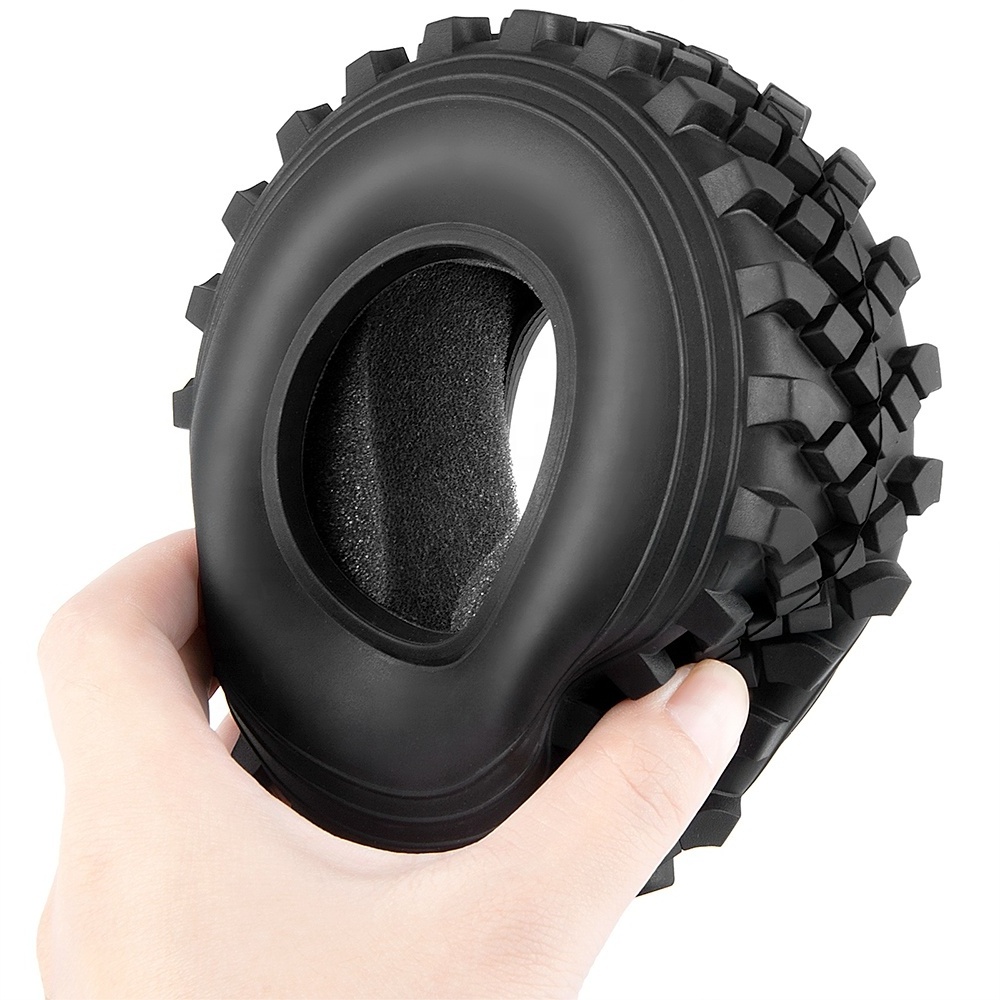 New 1/10 Axial Wraith SCX10 Capra RBX10 TRX6 D90 D110 Upgraded Rubber Tyre with Foam Insert 40mm Width RC Car Spare Accessories