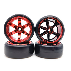 RC Hard Pattern Drift Tires Tyre Wheel for HSP Tamiya HPI 1:10 RC On-road Vehicle Drifting Car Hard Tyre Set