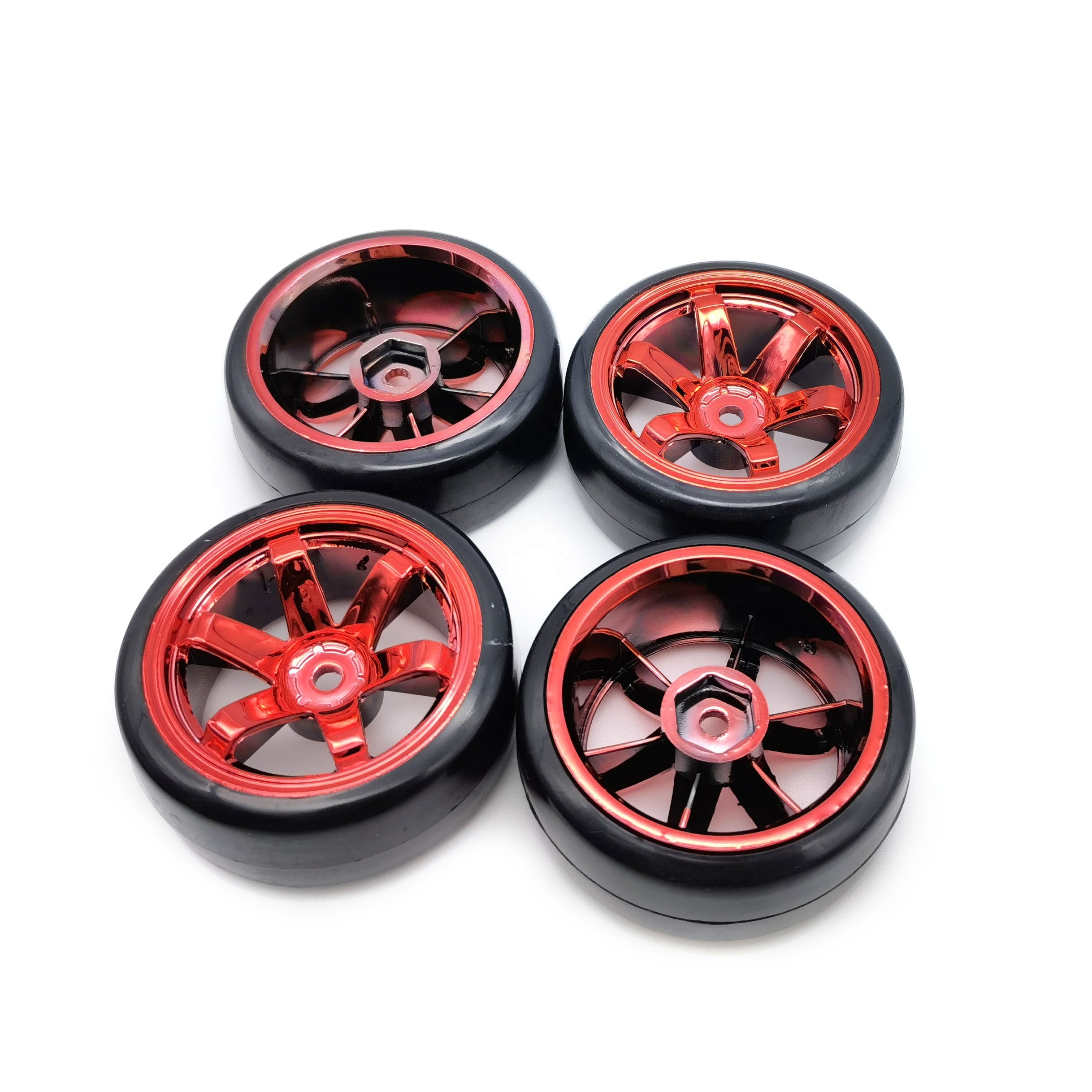 RC Hard Pattern Drift Tires Tyre Wheel for HSP Tamiya HPI 1:10 RC On-road Vehicle Drifting Car Hard Tyre Set