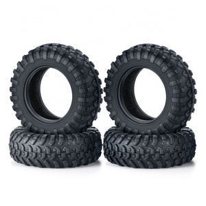 4PCS Soft Rubber Wheel Tires 42x15mm Tyres for 1/18 Kyosho MINI-Z 4x4 Jimny RC Crawler Car Upgrade Parts