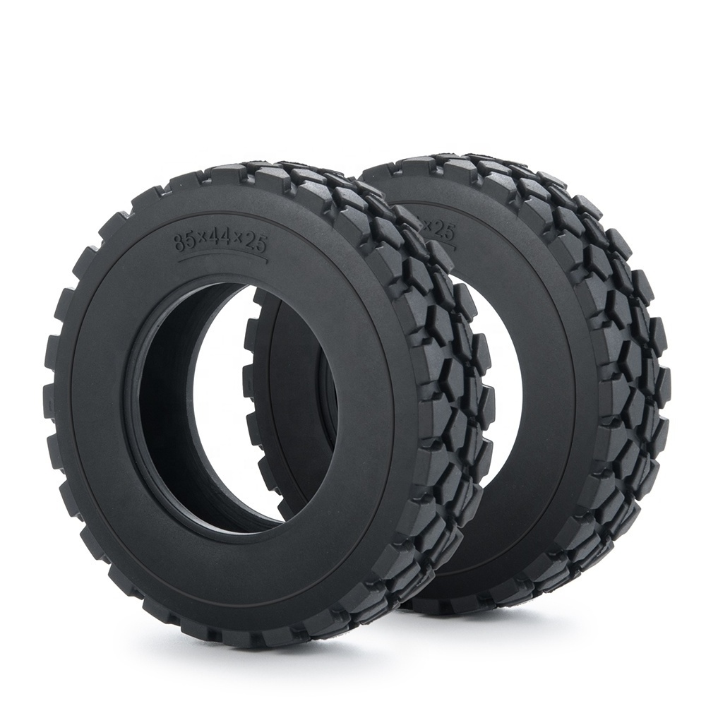 New Rubber Tyre Wheel Tires 22/25mm for 1/14 Tamiya Truck RC Trailer Tractor Upgrade Parts Accessories