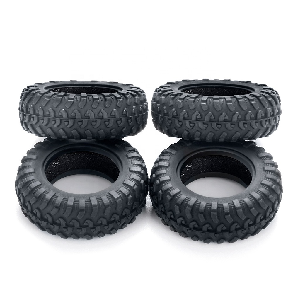 Upgraded Soft Rubber Wheel Tires 42x15mm Tyres for 1/18 Kyosho MINI-Z 4x4 Jimny RC Crawler Car Upgrade Parts Accessories