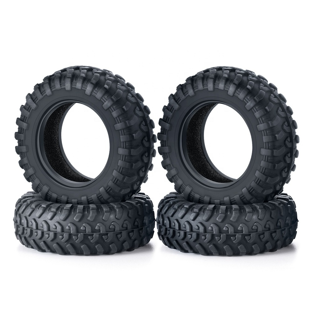 Upgraded Soft Rubber Wheel Tires 42x15mm Tyres for 1/18 Kyosho MINI-Z 4x4 Jimny RC Crawler Car Upgrade Parts Accessories